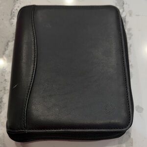 Franklin Covey Black Leather Organizer